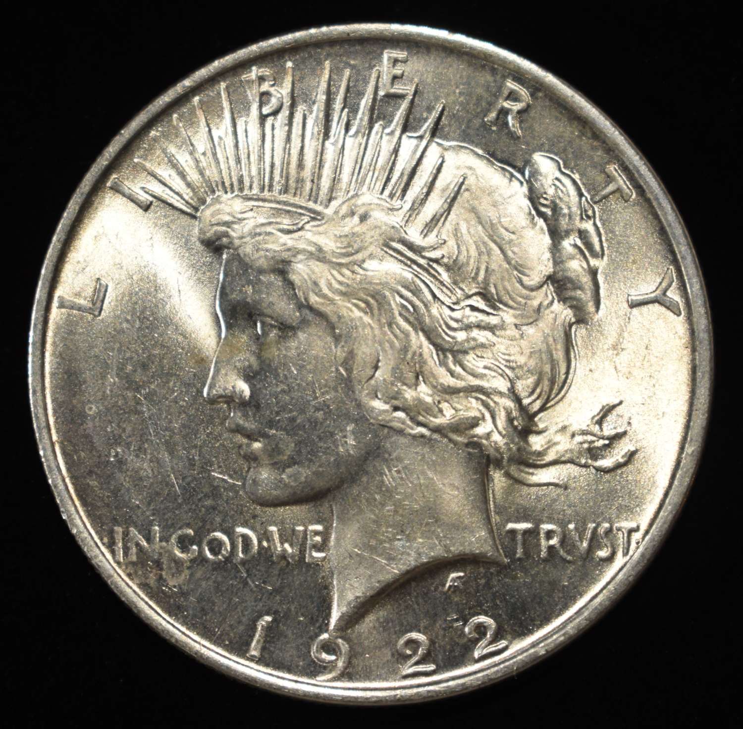 1922 PEACE DOLLAR BU