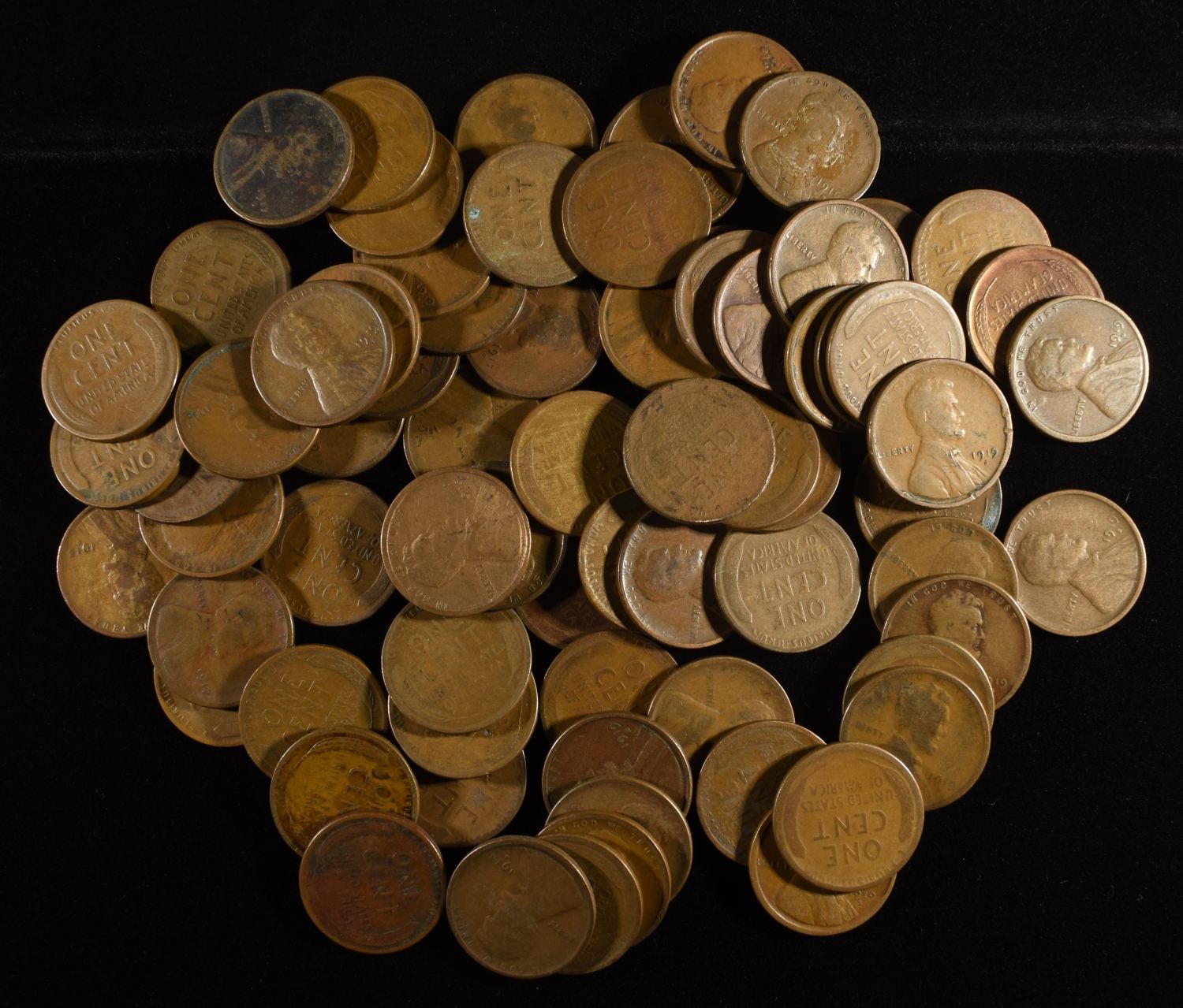 (75) D & S MINT CENTS FROM THE TEENS