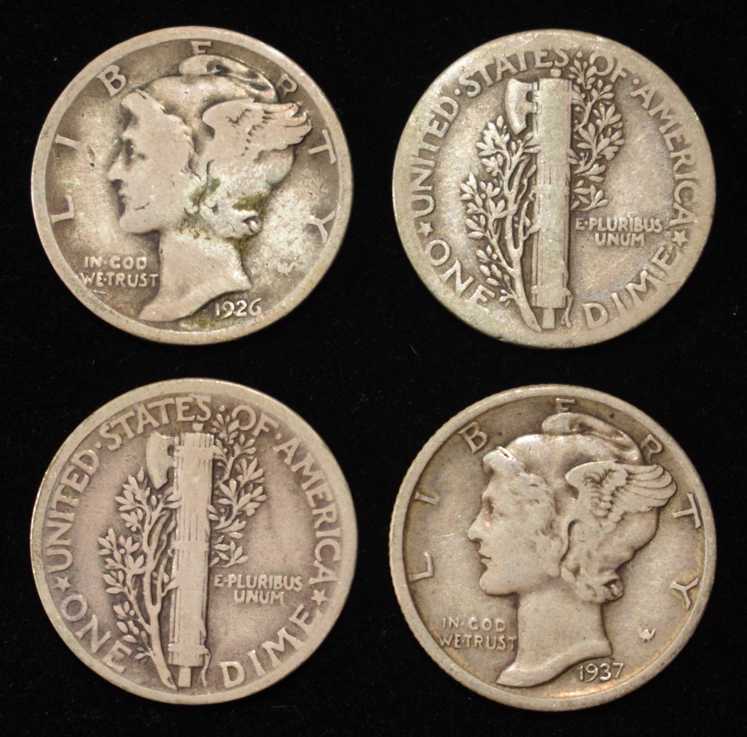 (50) MERCURY DIMES