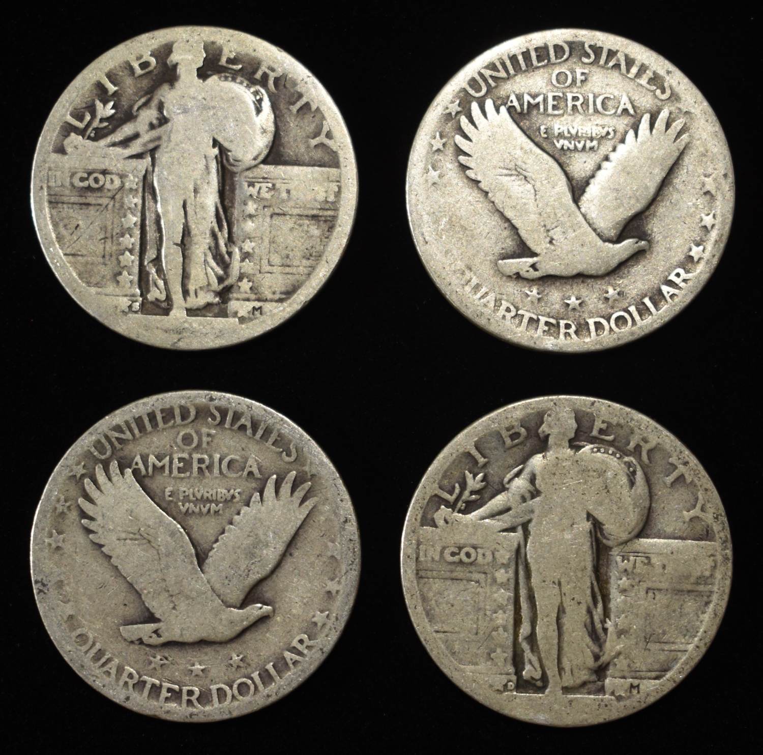 (20) STANDING LIBERTY QUARTERS