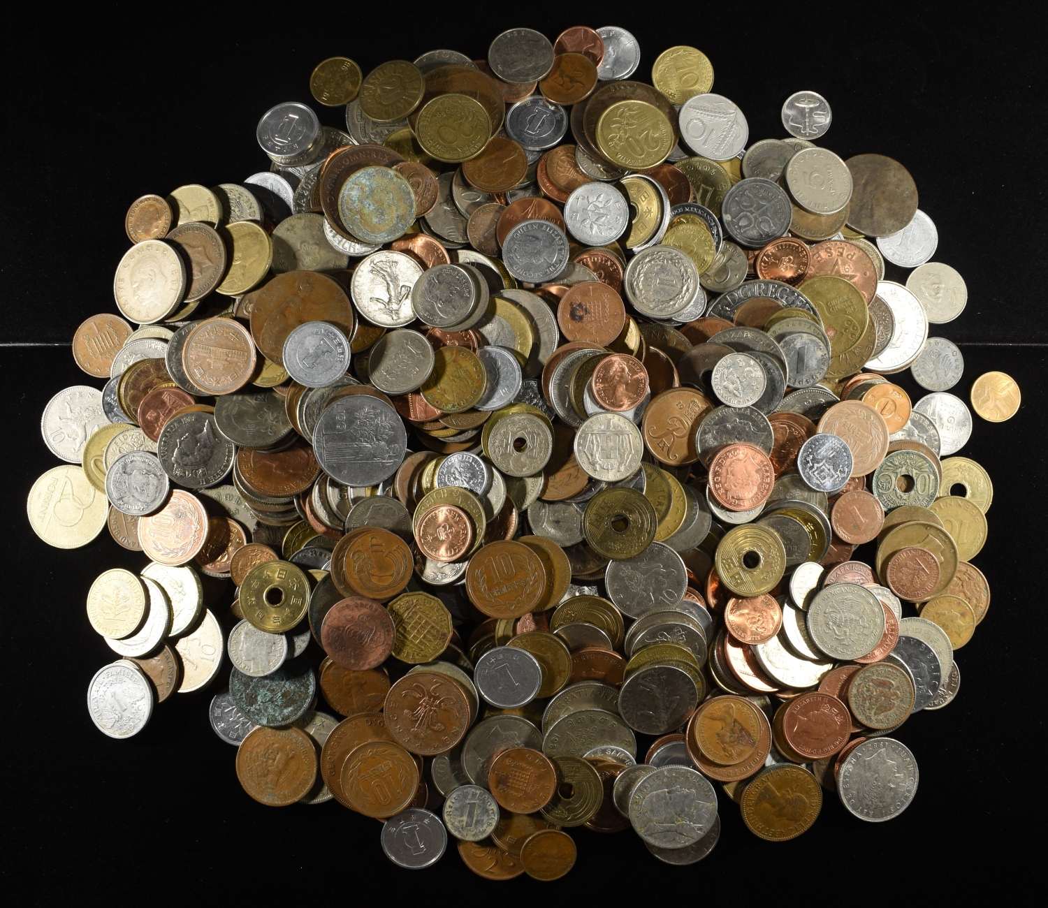 5 LB FOREIGN COINS