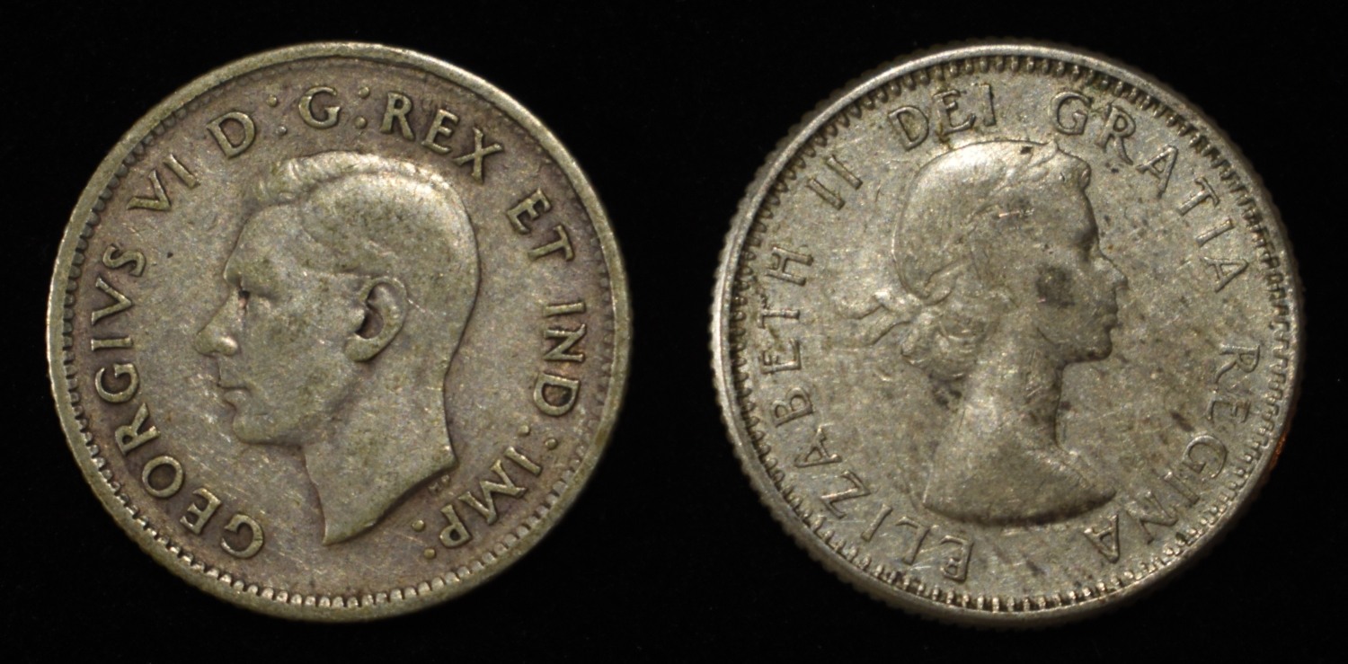 (20) 10C CANADIAN 80% SILVER