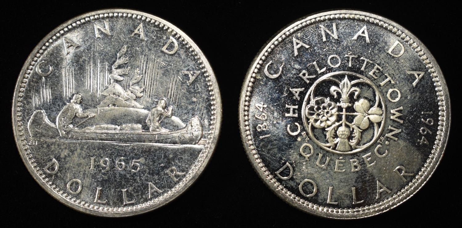 (2) 80% SILVER CANADIAN DOLLARS