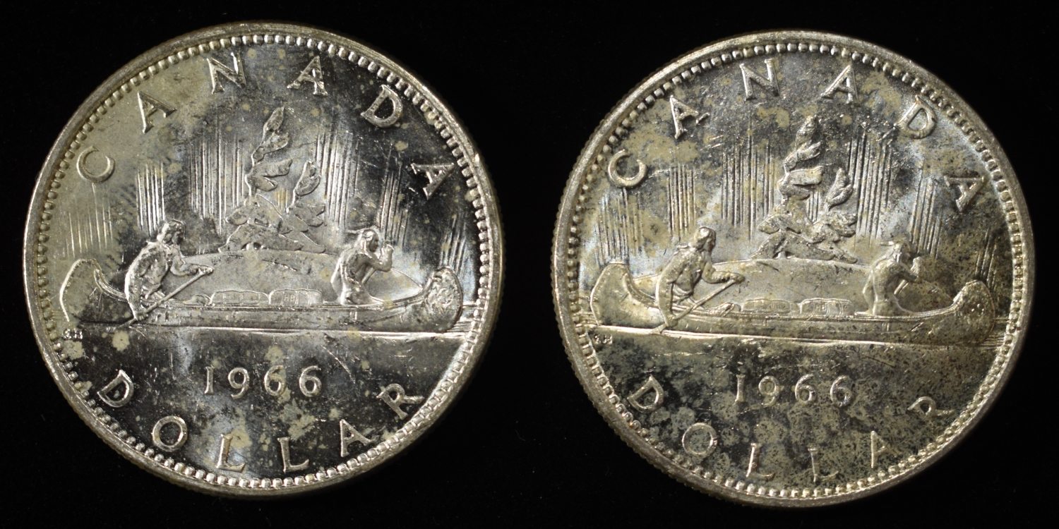 (2) 80% SILVER CANADIAN DOLLARS