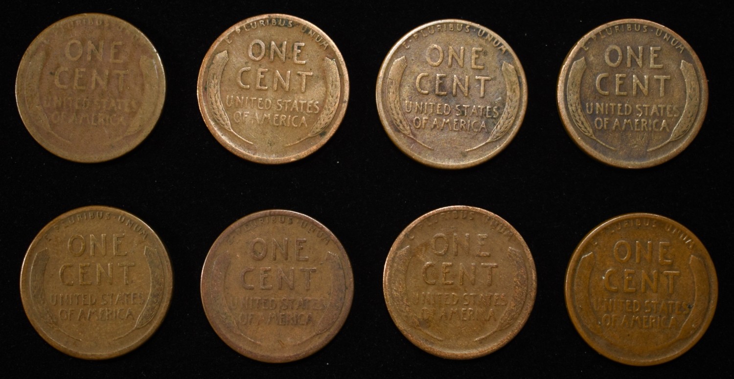 8 NICE EARLY SEMIKEY WHEAT CENTS