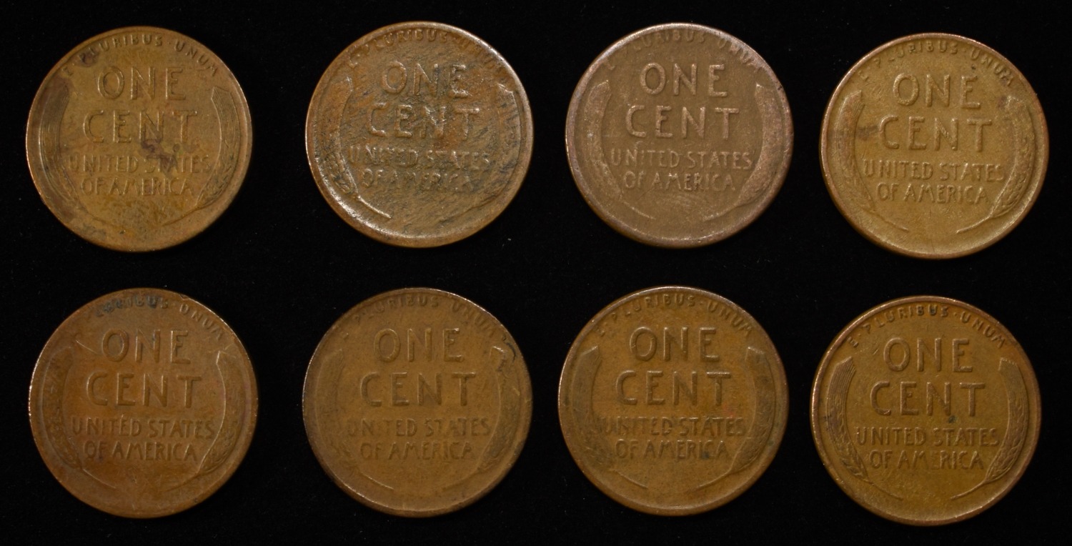 8 NICE EARLY SEMIKEY WHEAT CENTS