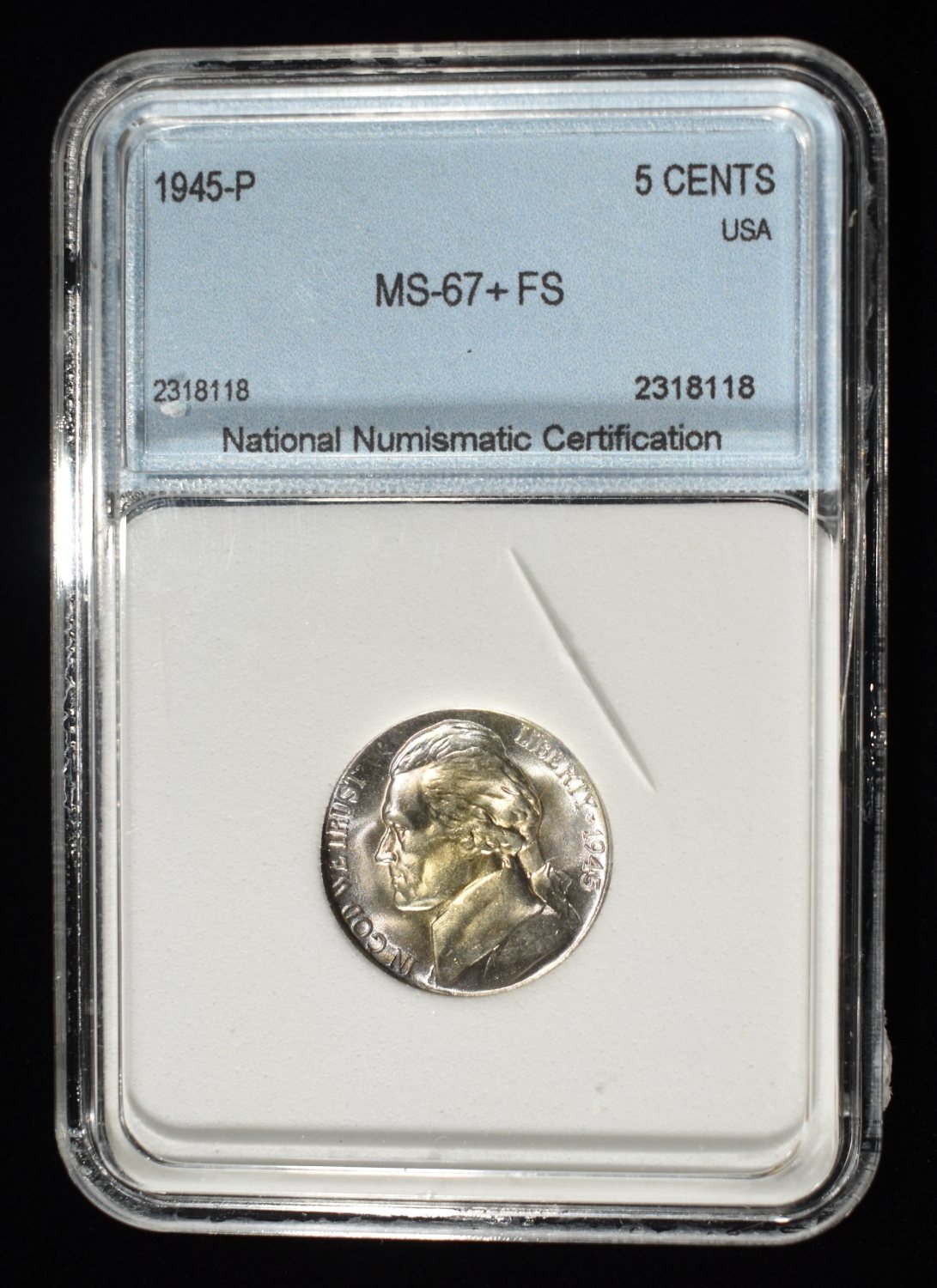 1945-P WAR NICKEL NNC SUPERB GEM BU FS