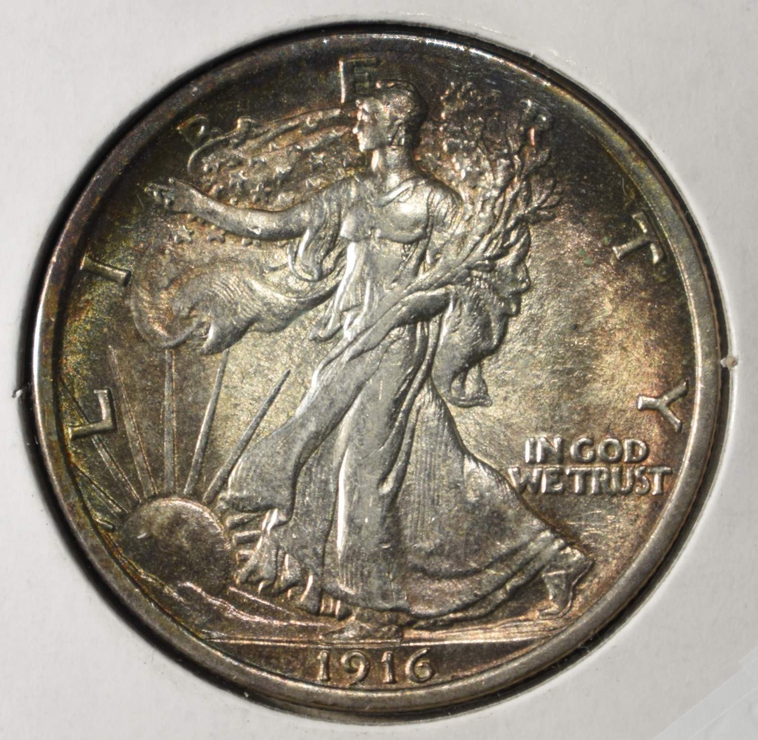 1916 WALKING LIBERTY HALF DOLLAR BU