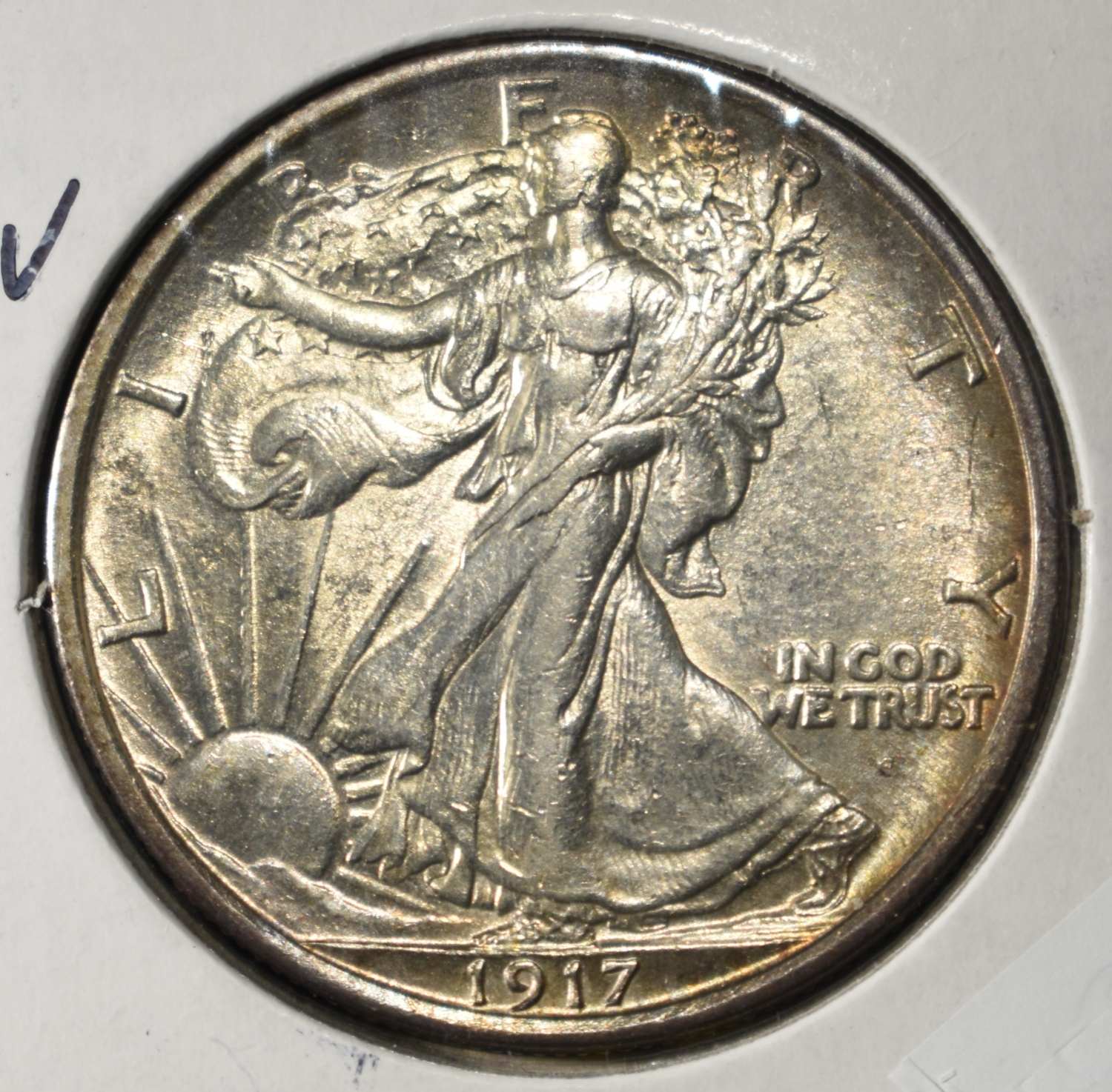 1917-S OBV WALKING LIBERTY HALF DOLLAR BU