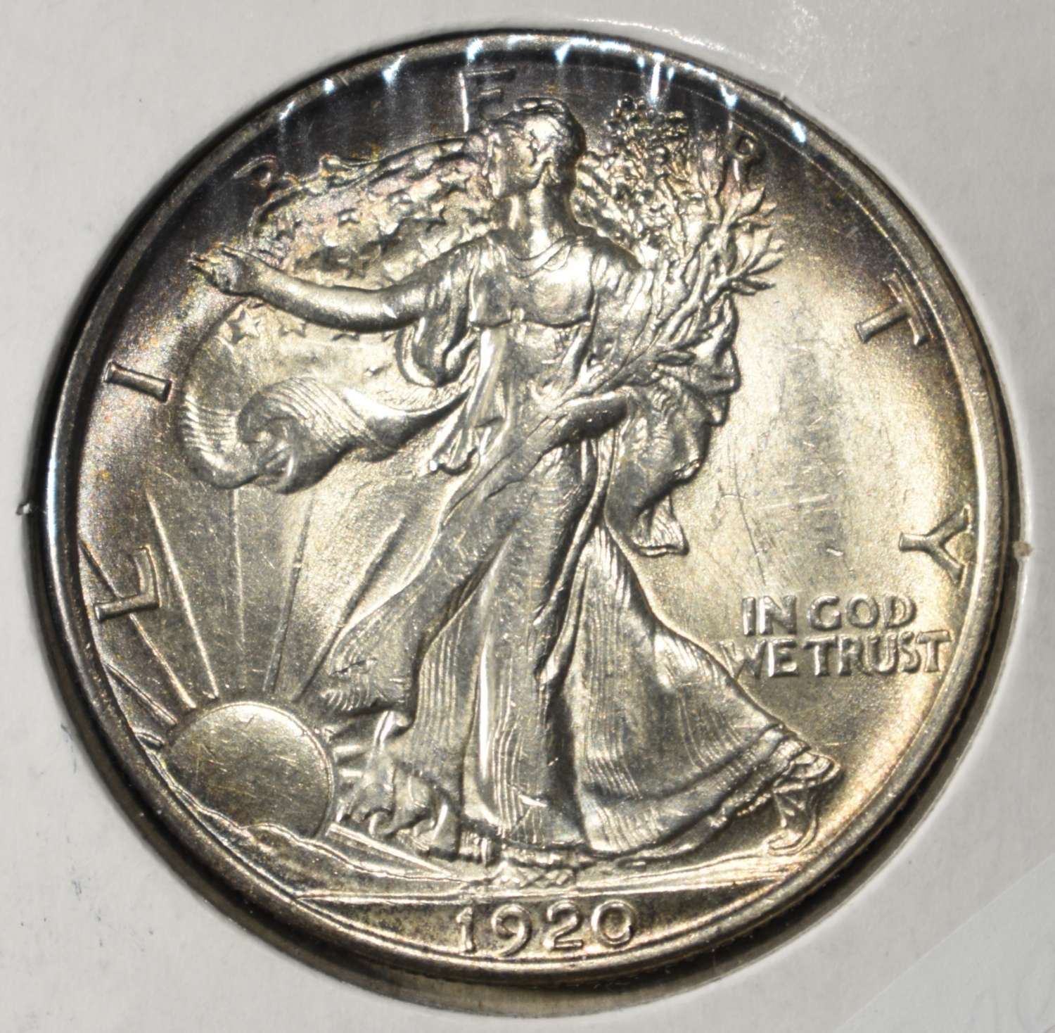 1920 WALKING LIBERTY HALF DOLLAR CH BU