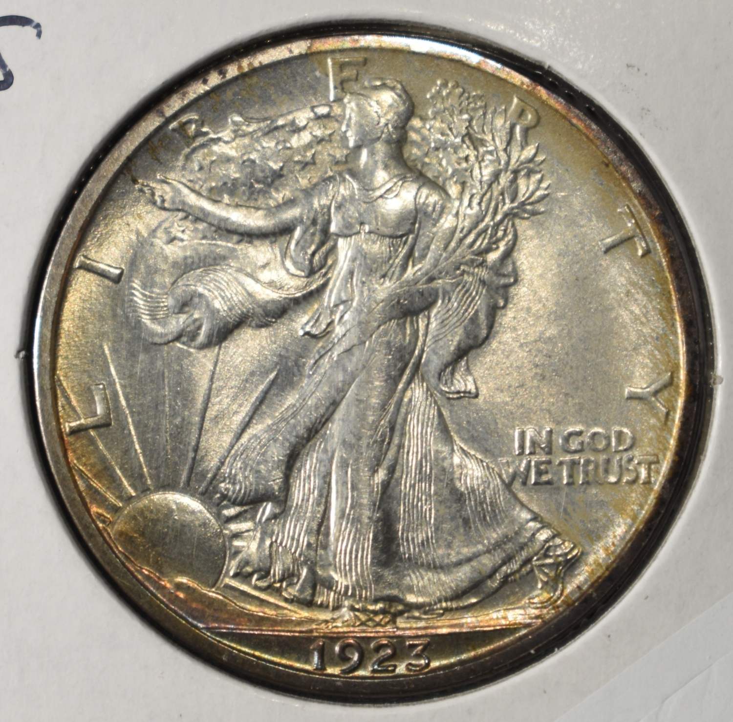 1923-S WALKING LIBERTY HALF DOLLAR CH BU
