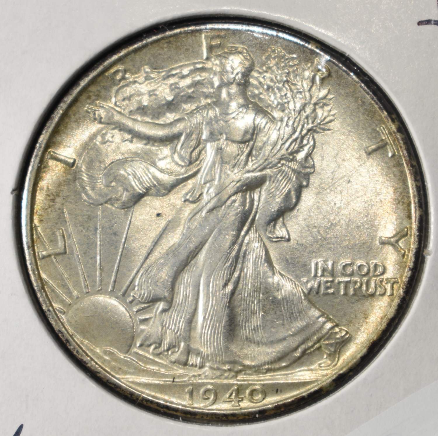 1940 WALKING LIBERTY HALF DOLLAR BU