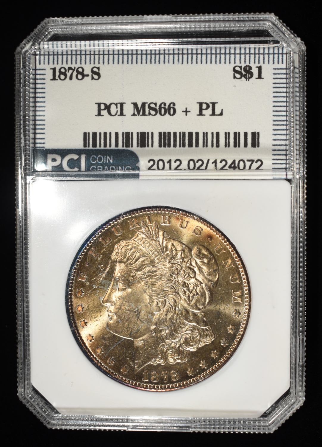 1878-S MORGAN DOLLAR PCI SUPERB GEM BU PL