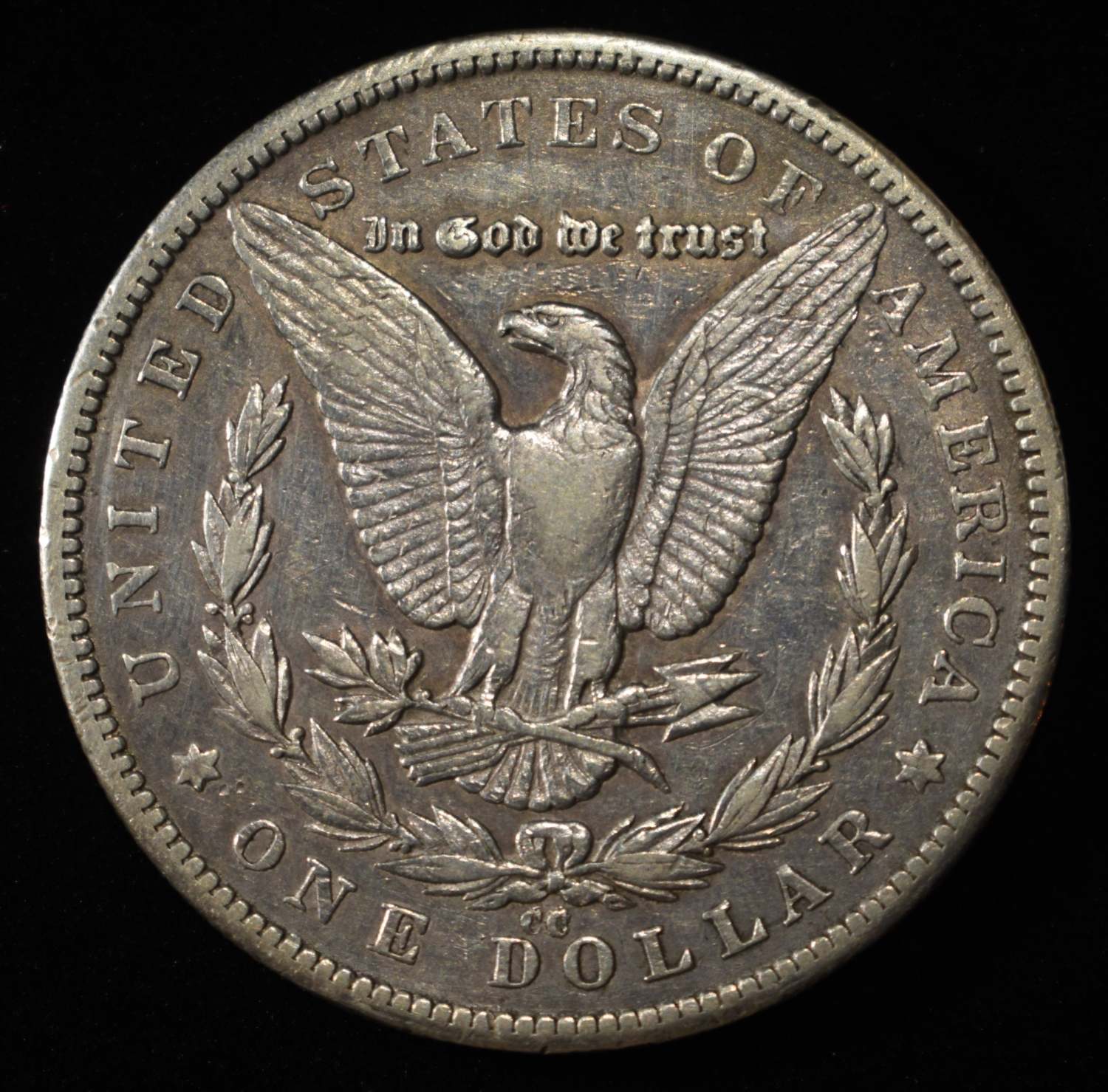 1879-CC MORGAN DOLLAR AU CAPPED DIE