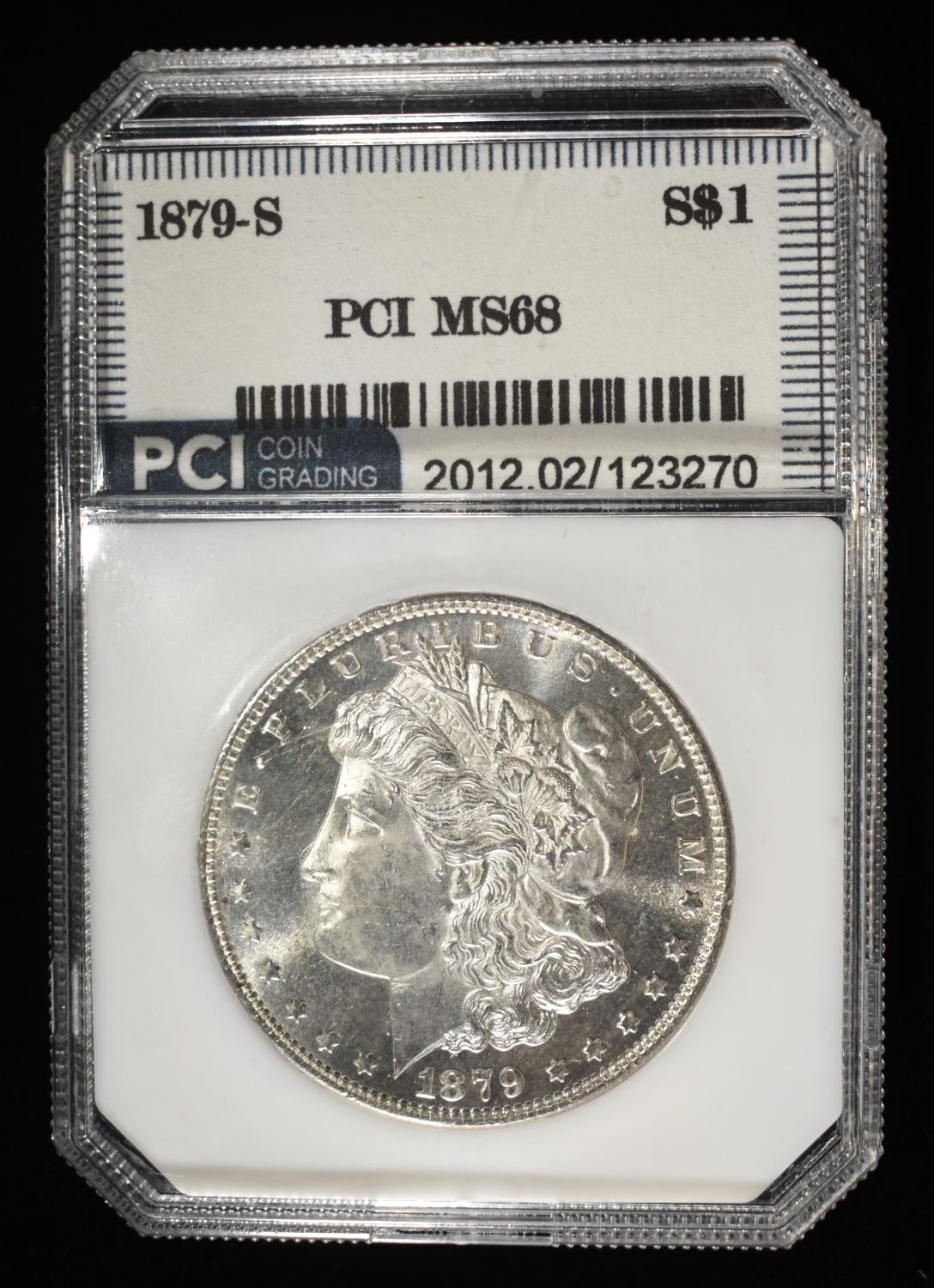 1879-S MORGAN DOLLAR PCI SUPERB GEM+ BU