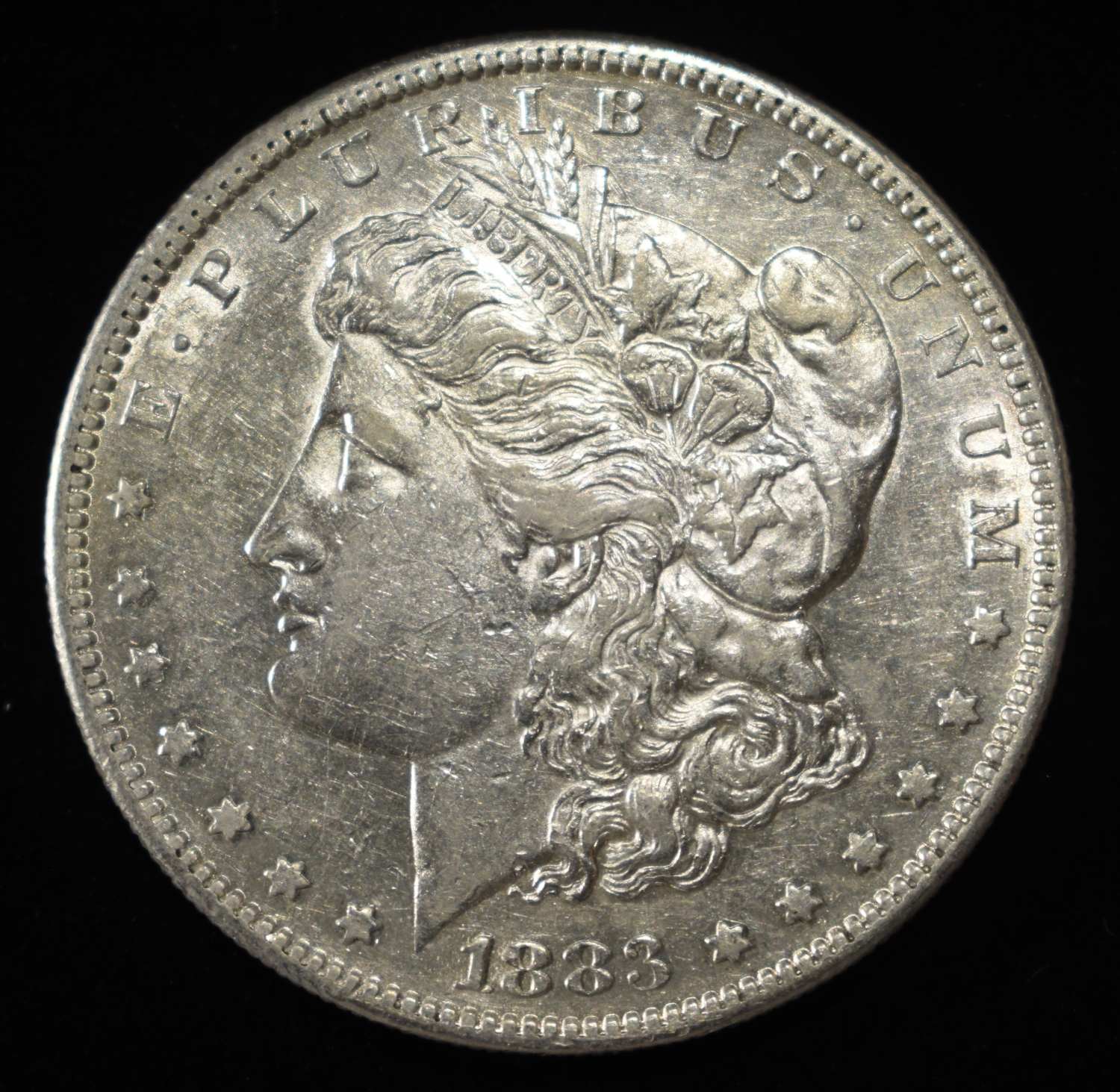 1883-S MORGAN DOLLAR CH AU