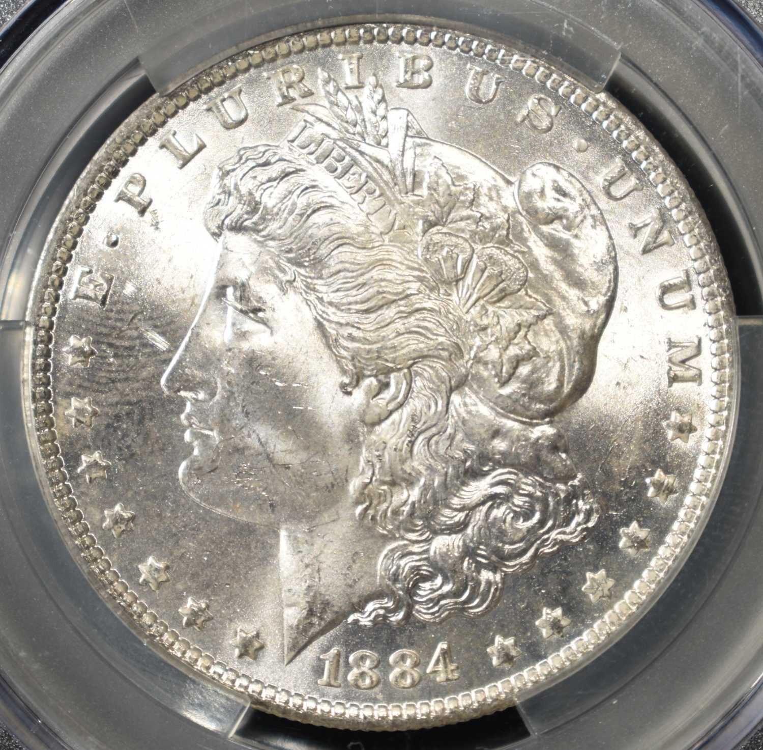 1884-O MORGAN DOLLAR CAC MS63