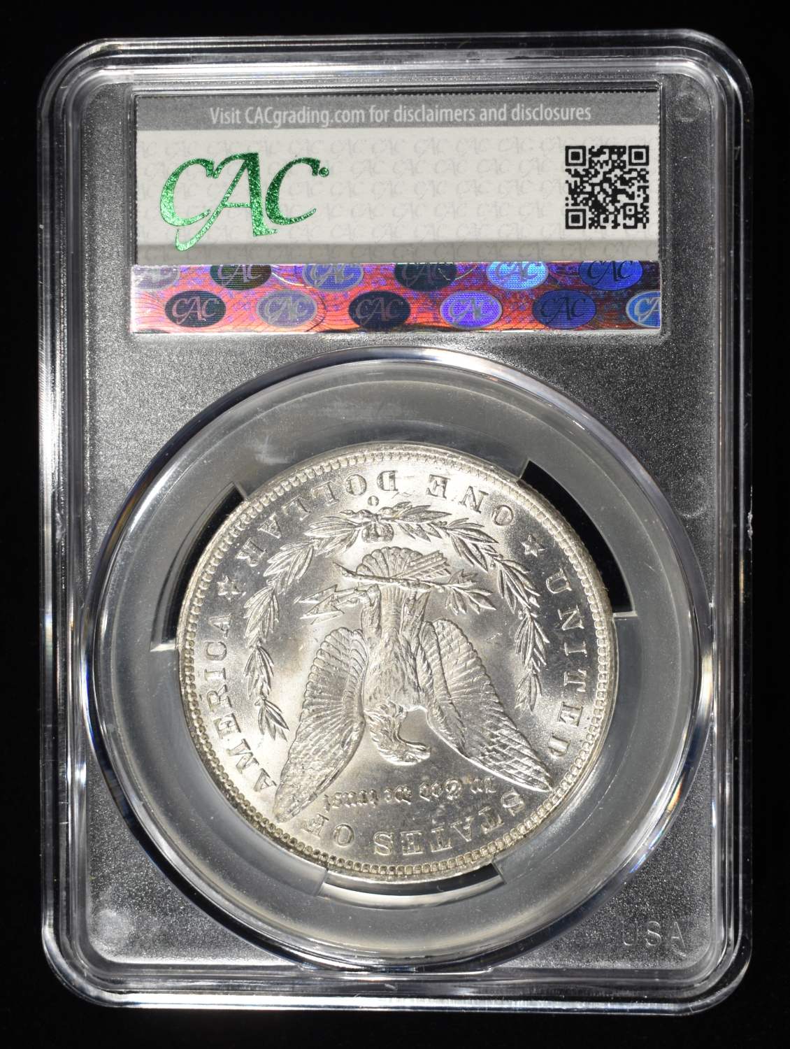 1884-O MORGAN DOLLAR CAC MS63