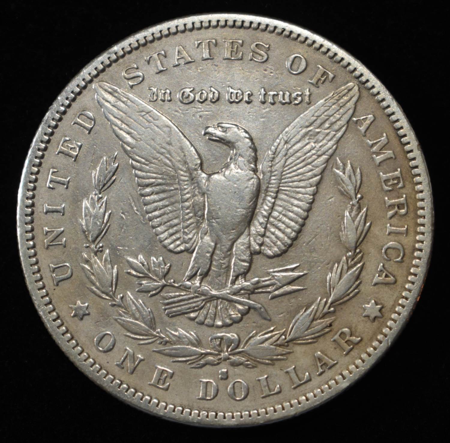 1884-S MORGAN DOLLAR AU
