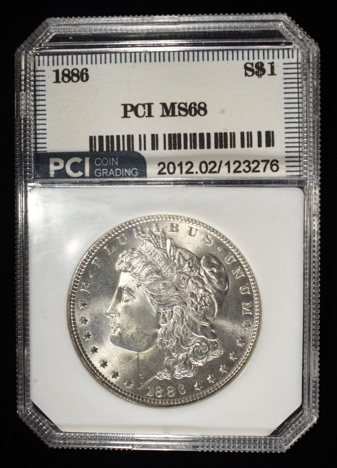 1886 MORGAN DOLLAR PCI SUPERB GEM+ BU