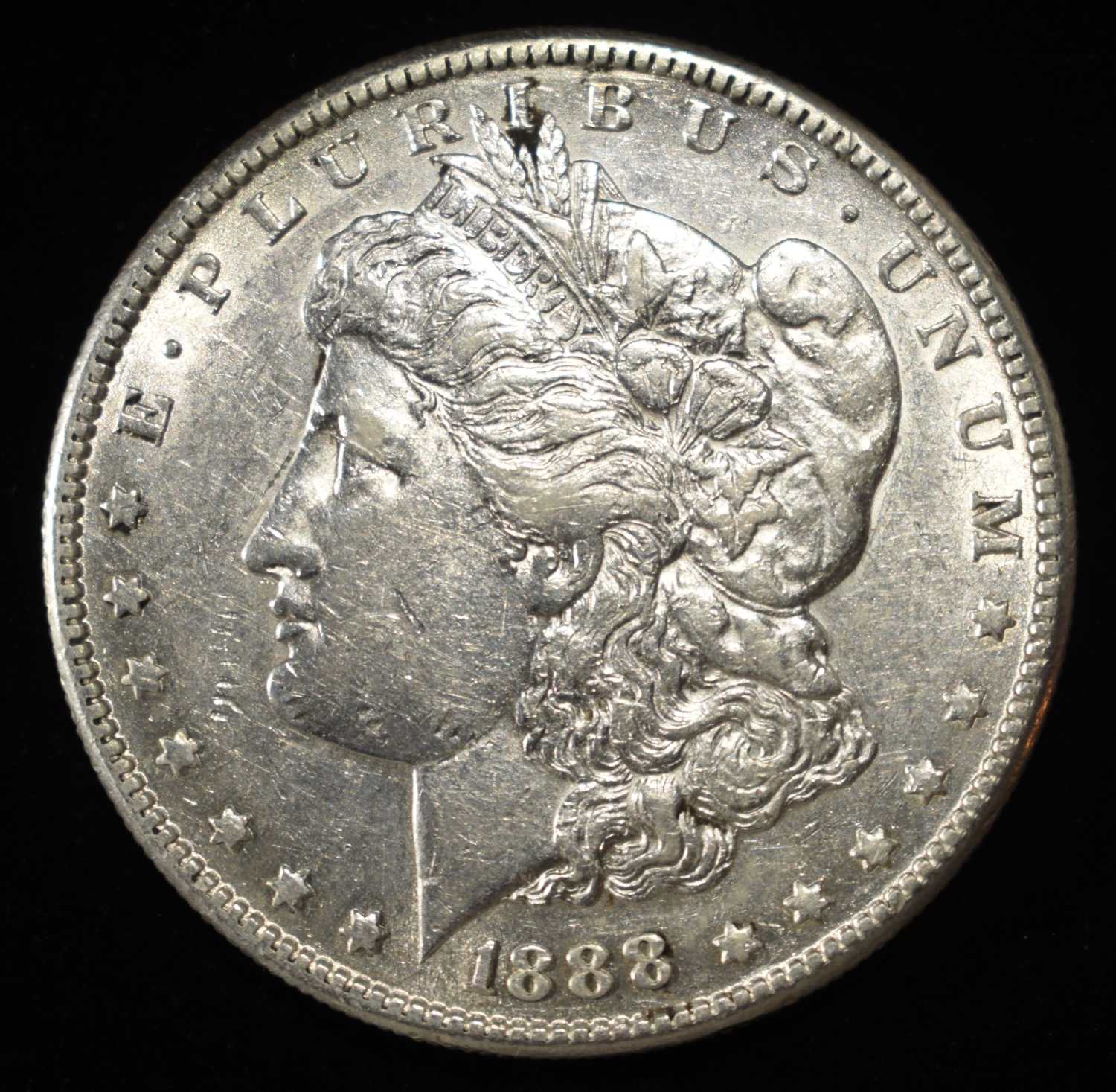 1888-S MORGAN DOLLAR AU