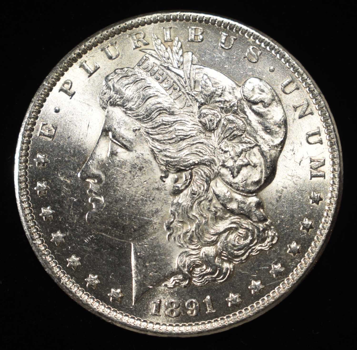 1891-S MORGAN DOLLAR CH BU