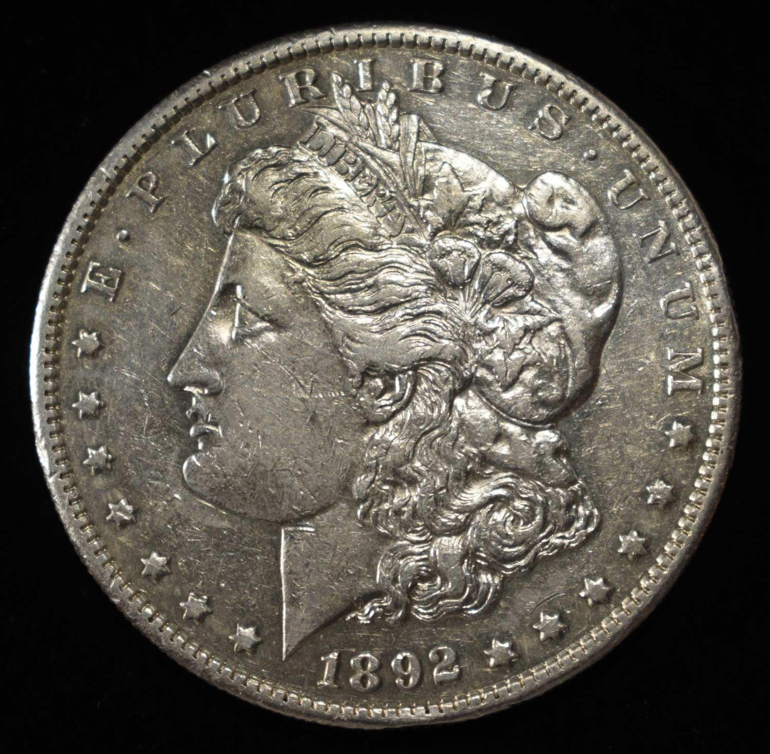 1892-S MORGAN DOLLAR CH AU