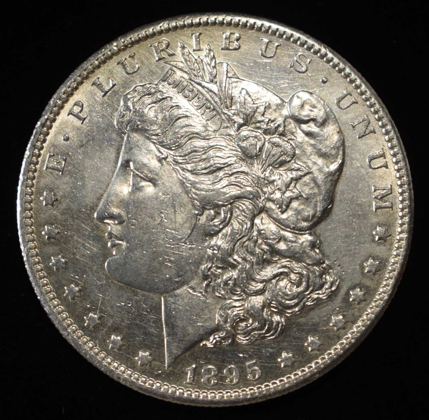 1895-S MORGAN DOLLAR AU/BU