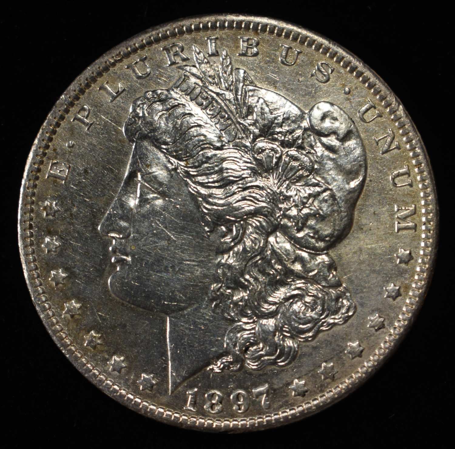 1897-O MORGAN DOLLAR AU/BU