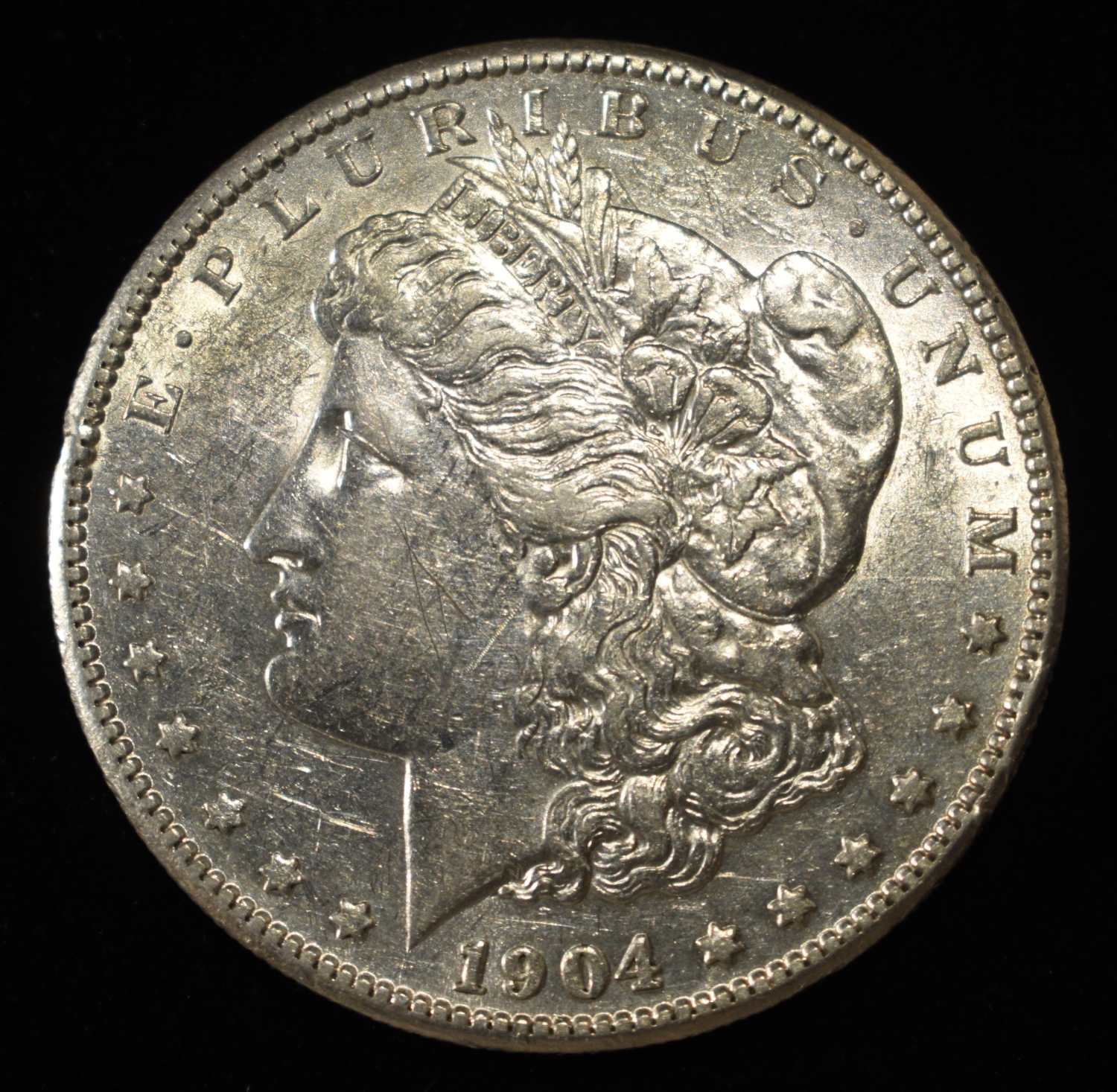 1904-S MORGAN DOLLAR SCRATCHED
