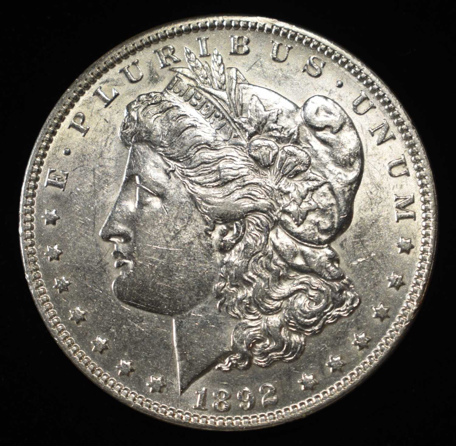 1892 MORGAN DOLLAR AU/BU