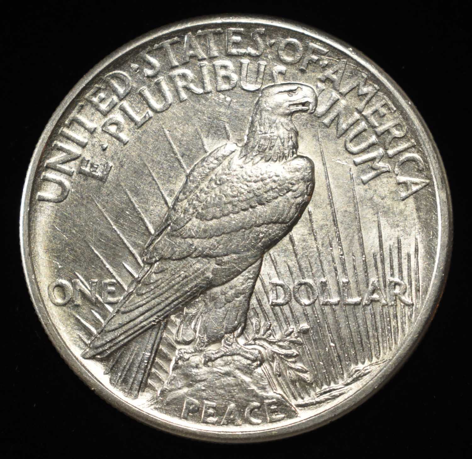 1921 PEACE DOLLAR AU/BU