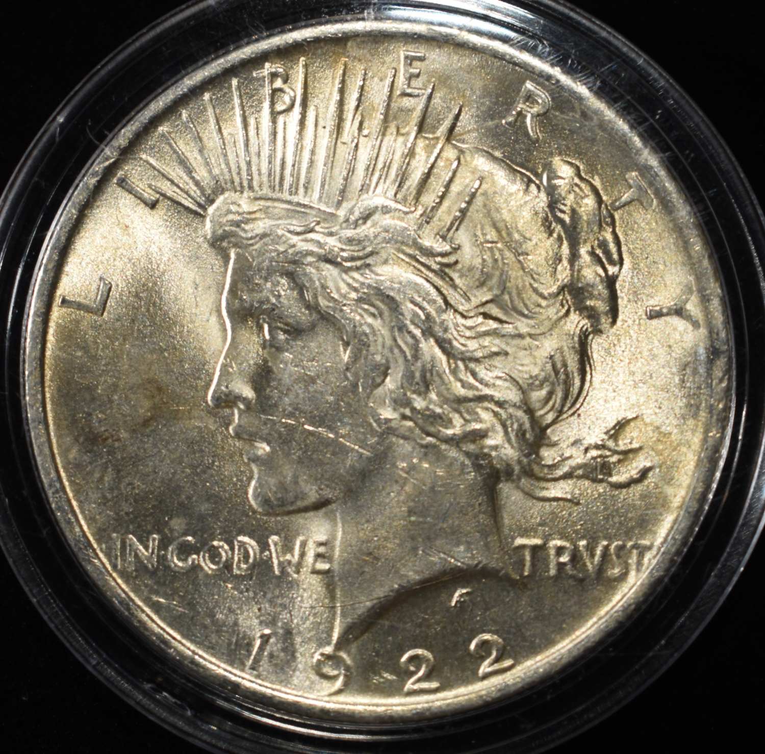 1922 PEACE DOLLAR BU