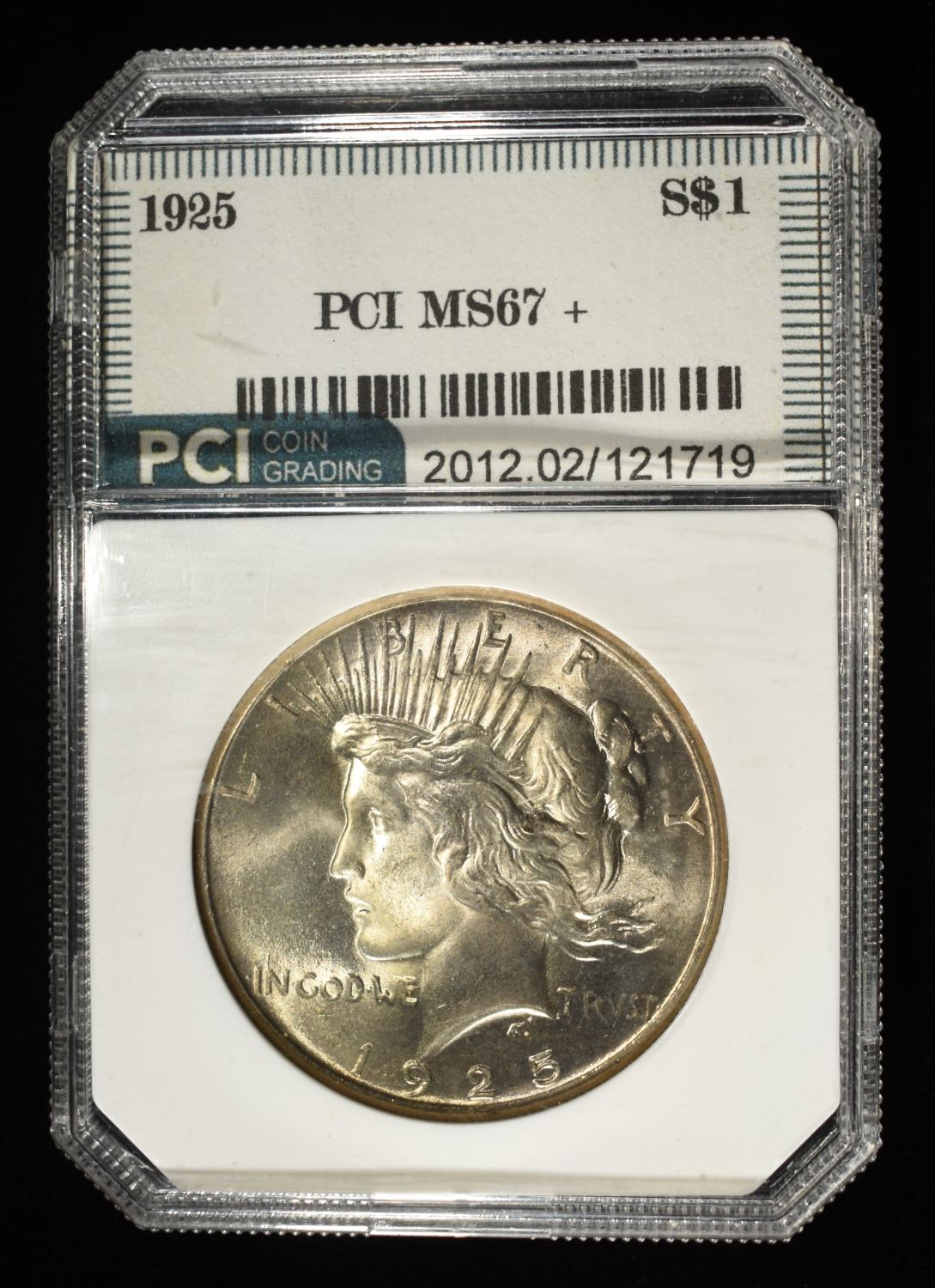 1925 PEACE DOLLAR PCI SUPERB GEM BU