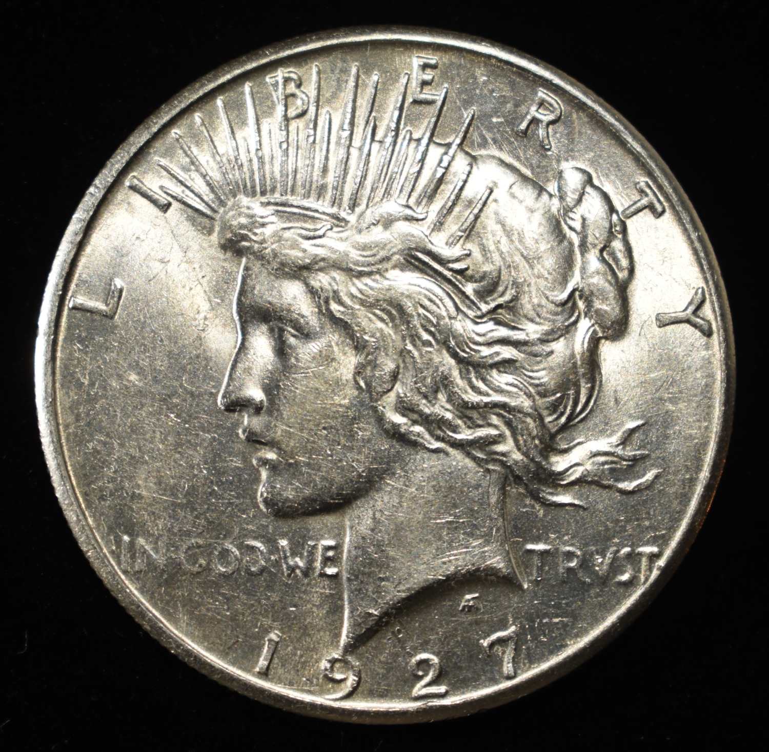1927-S PEACE DOLLAR AU/BU