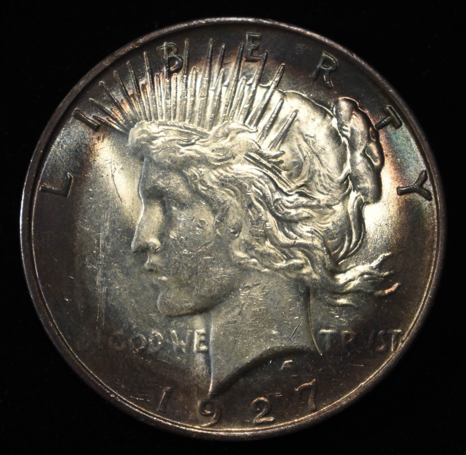 1927-D PEACE DOLLAR BU