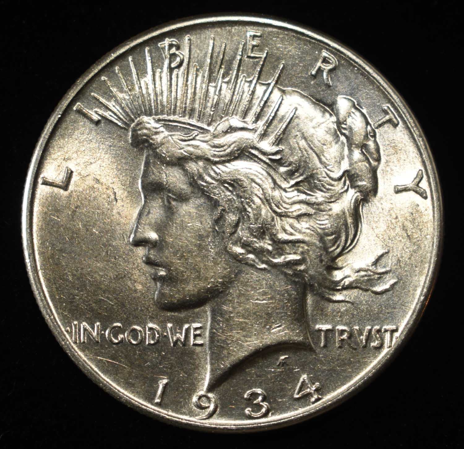 1934 PEACE DOLLAR BU