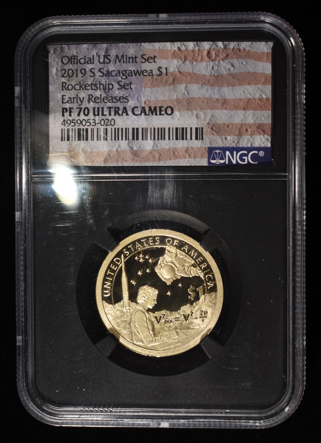 2019-S SACAGAWEA $1 ROCKETSHIP NGC PF70 UCAM