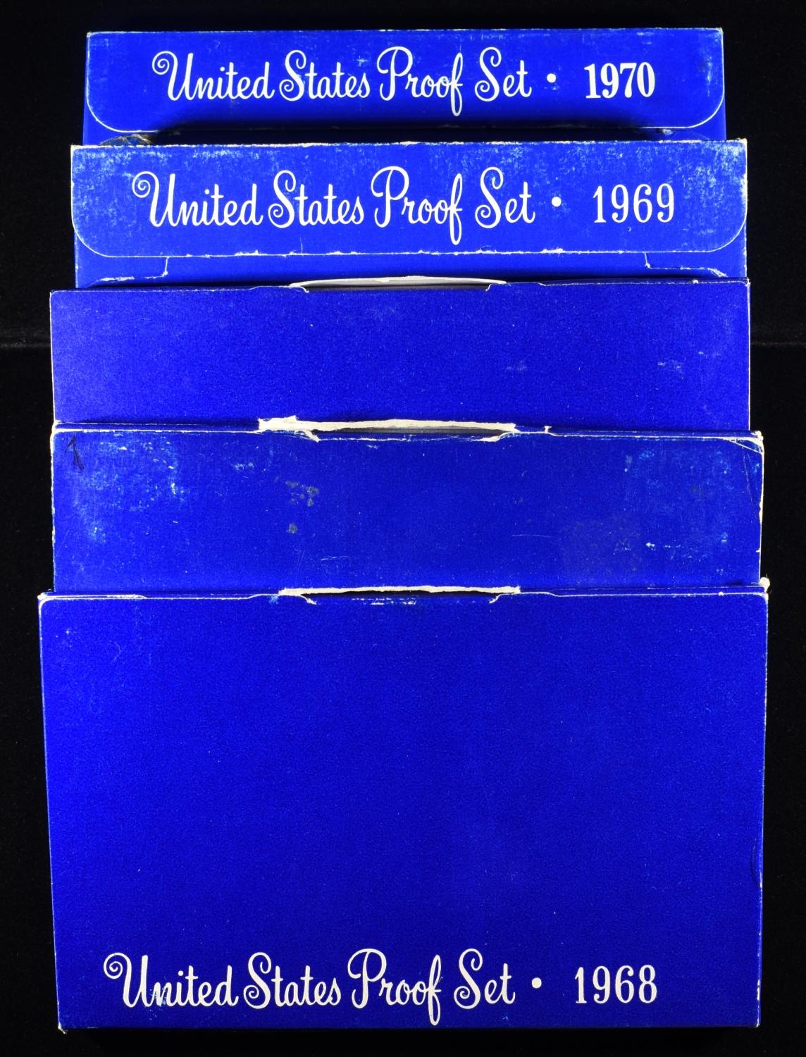 1970 & (2) 1968-69 PROOF SETS