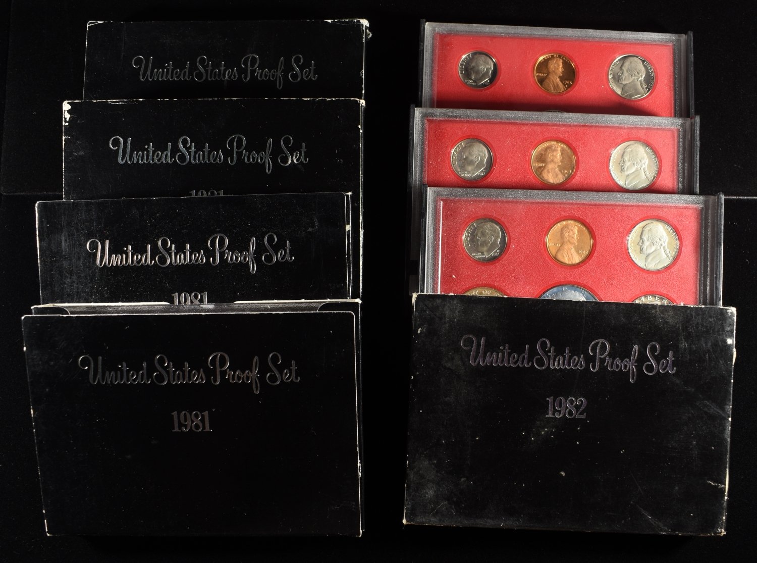 (4) 1881-82 PROOF SETS