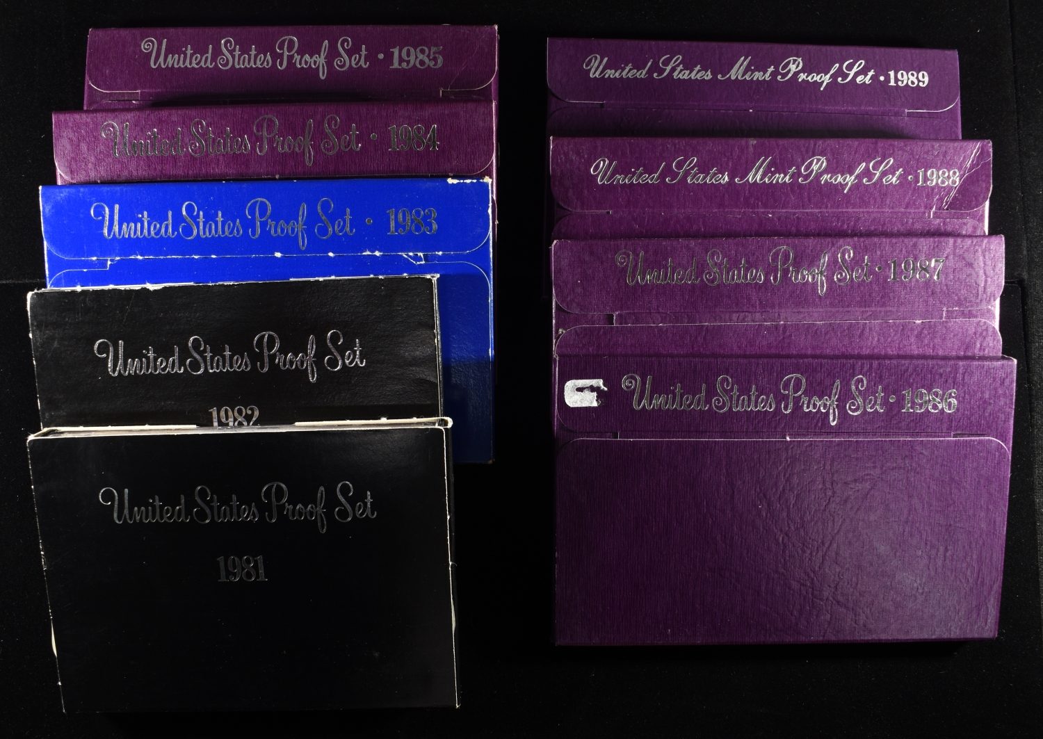 1981-89 PROOF SETS