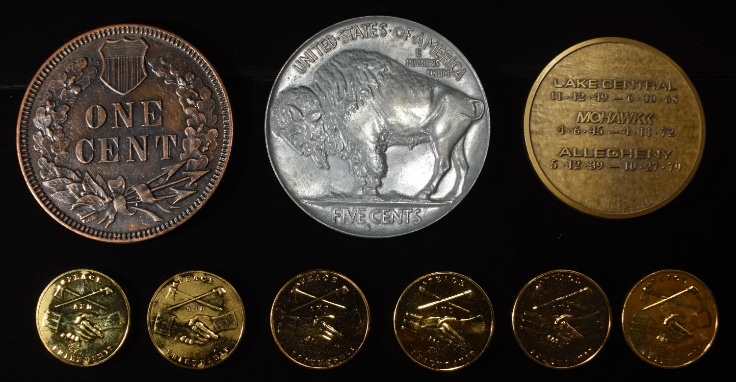 (9) MISC TOKENS AND MEDALS