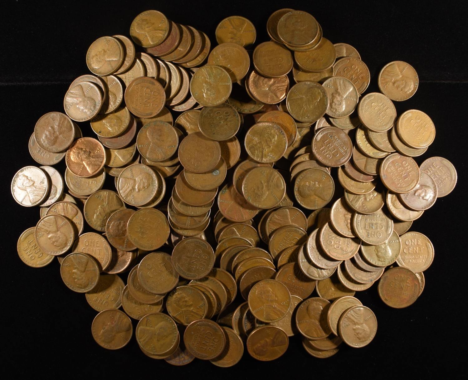 200 "S" MINT WHEAT CENTS