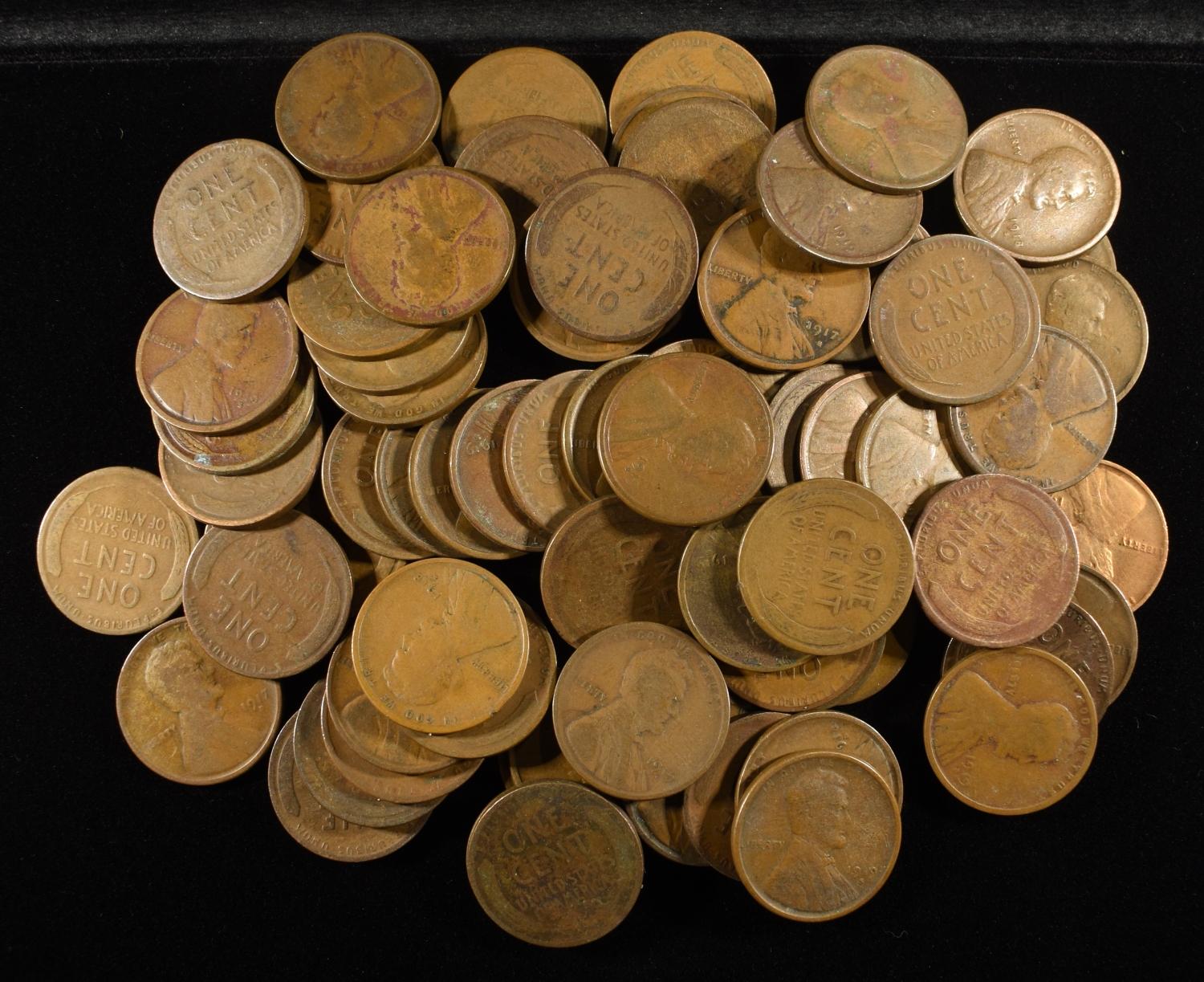 (75) D & S MINT CENTS FROM THE TEENS