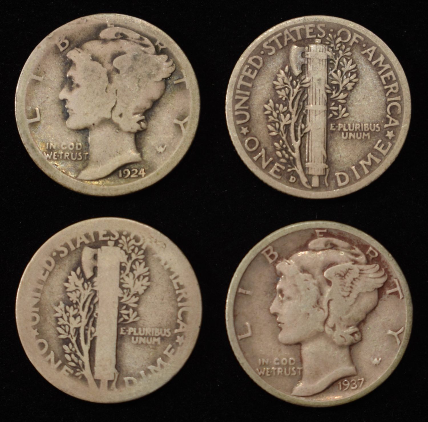 (50) MERCURY DIMES