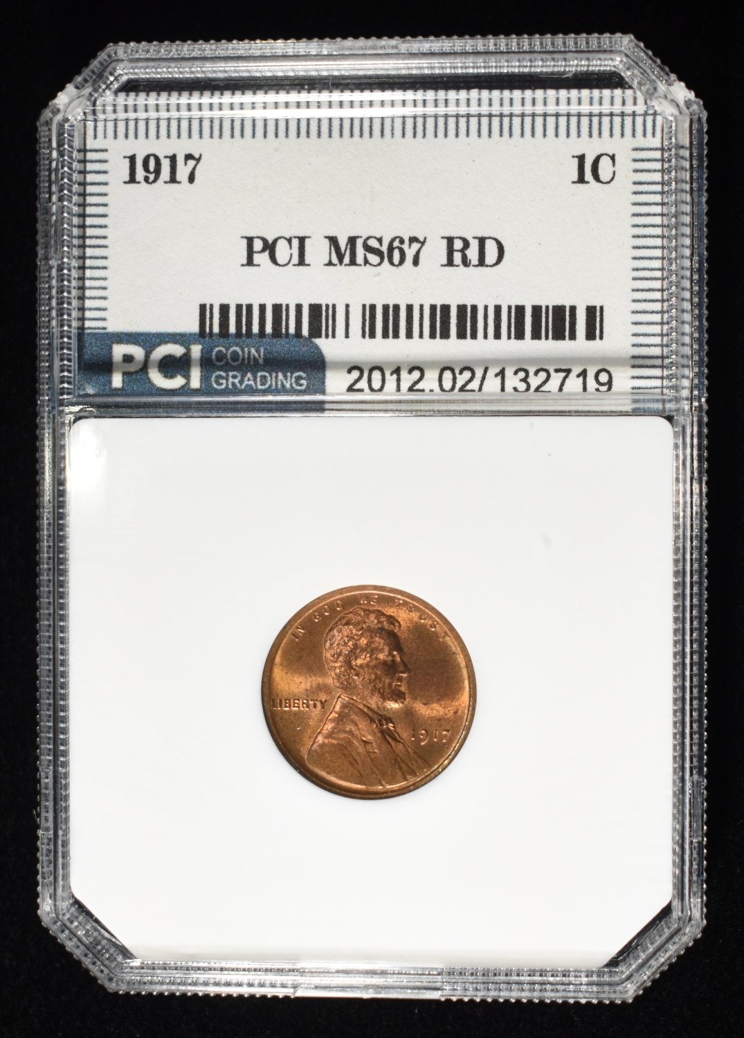1917 WHEAT CENT PCI SUPERB GEM BU RD