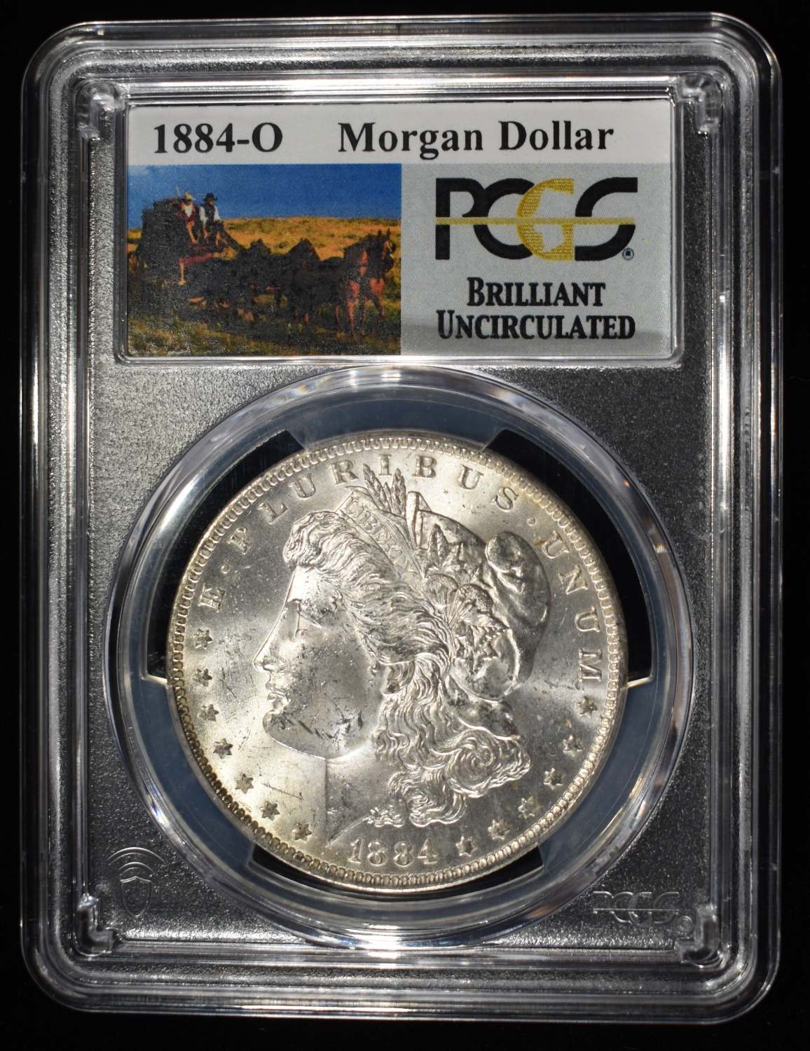1884-O MORGAN DOLLAR PCGS BU