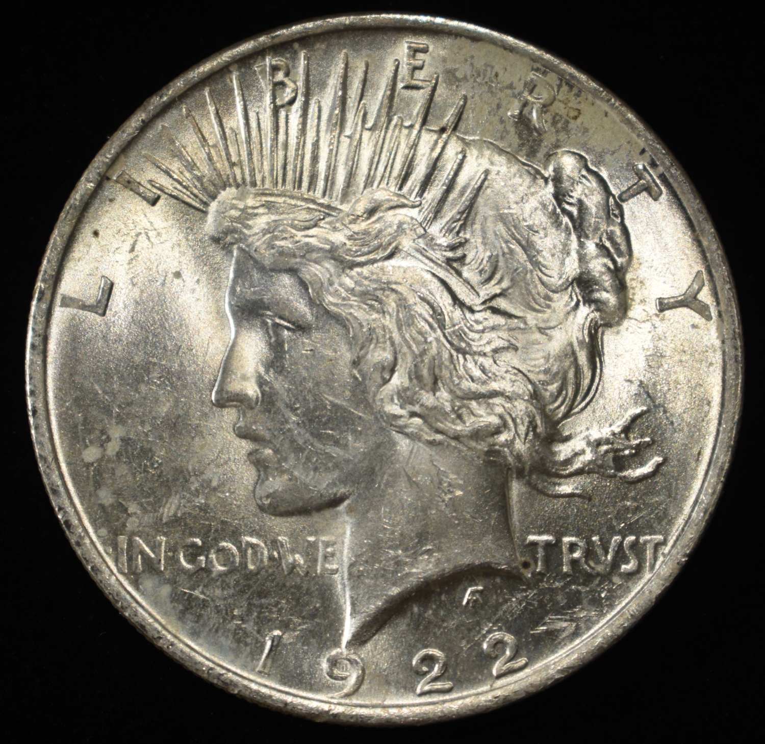 1922 PEACE DOLLAR BU