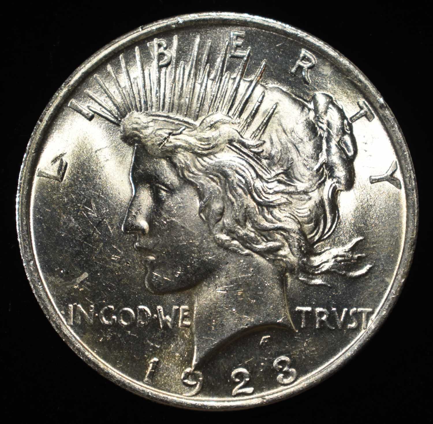 1923 PEACE DOLLAR BU
