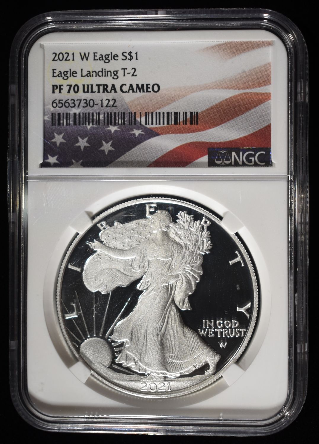 2021-W T-2 PROOF SILVER EAGLE NGC PF-70 ULTRA CAM
